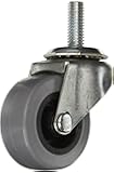 Service Caster PRE20634ZN-TPU-4 Caster with 3/8" Threaded Stem, Non-Marking Polyurethane Wheel, 2" Size (Pack of 4)