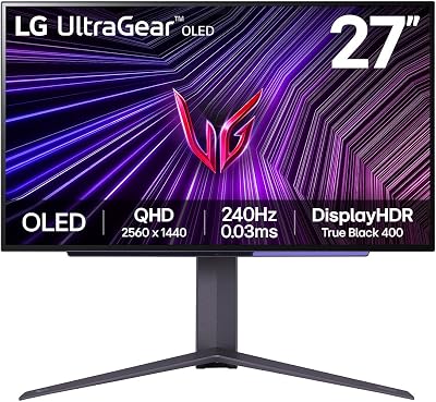 LG UltraGear OLED Gaming Monitor 27GS95QE 27" 1440p 240Hz 0.03ms G-Sync