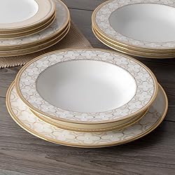 Noritake Trefolio Gold 12-Piece Dinnerware