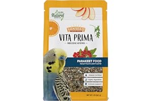VITAKRAFT Sunseed Vita Prima Wholesome Nutrition Parakeet Food, 2 LBS