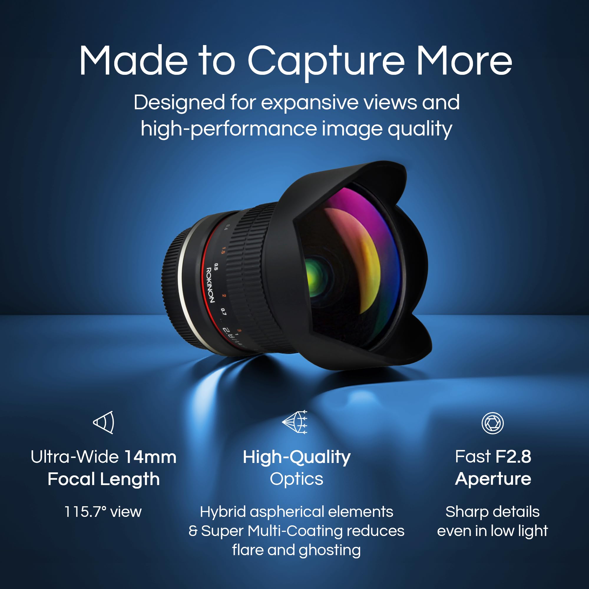 Rokinon 14mm f/2.8 Lens for Sony E