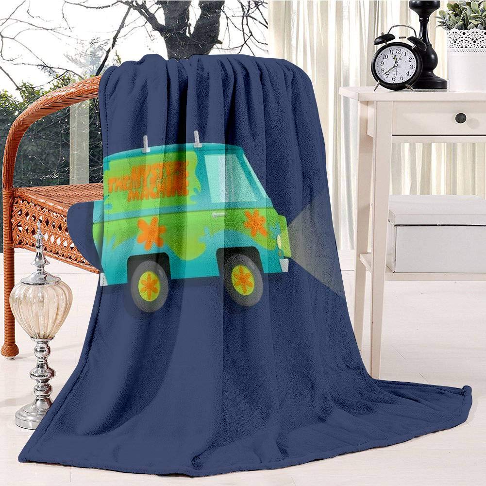 RECETHROWS The Mystery Machine Plush Throw Blanket Soft Receiving Blanket Bed Throws Christmas Sofa Shawl Blanket Kid Nursery Emergency Blanket for Living Room