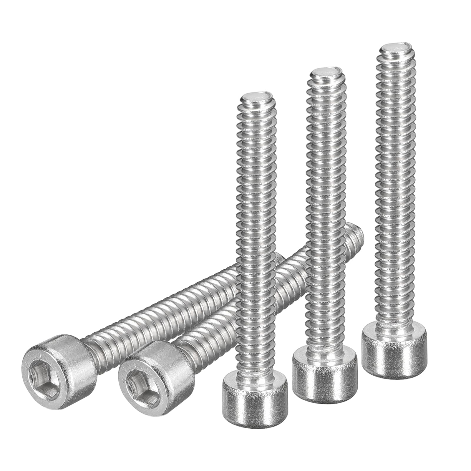 DTGN #6-32x1" Socket Head Cap Screws Bolts, 100Pcs 304 Stainless Steel 18-8, Machine Hex Socket Screw, Hex Drive, Bright Finish, UNC Coarse Thread Fully Threaded โ image 1