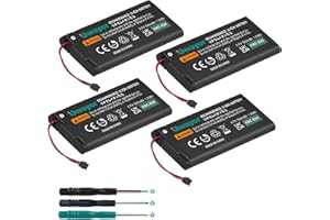Uwayor 4 Pack HAC-006 Battery Replacement for HAC-015 HAC-016 Left & Right Joy Con Controller with Disassembly Tools 3.7V 525
