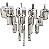 Soledi 15Pcs Diamond Coated Core Hole Saw Drill Bit Extractor Remover Set Tools For Tiles Marble Glass Ceramic etc