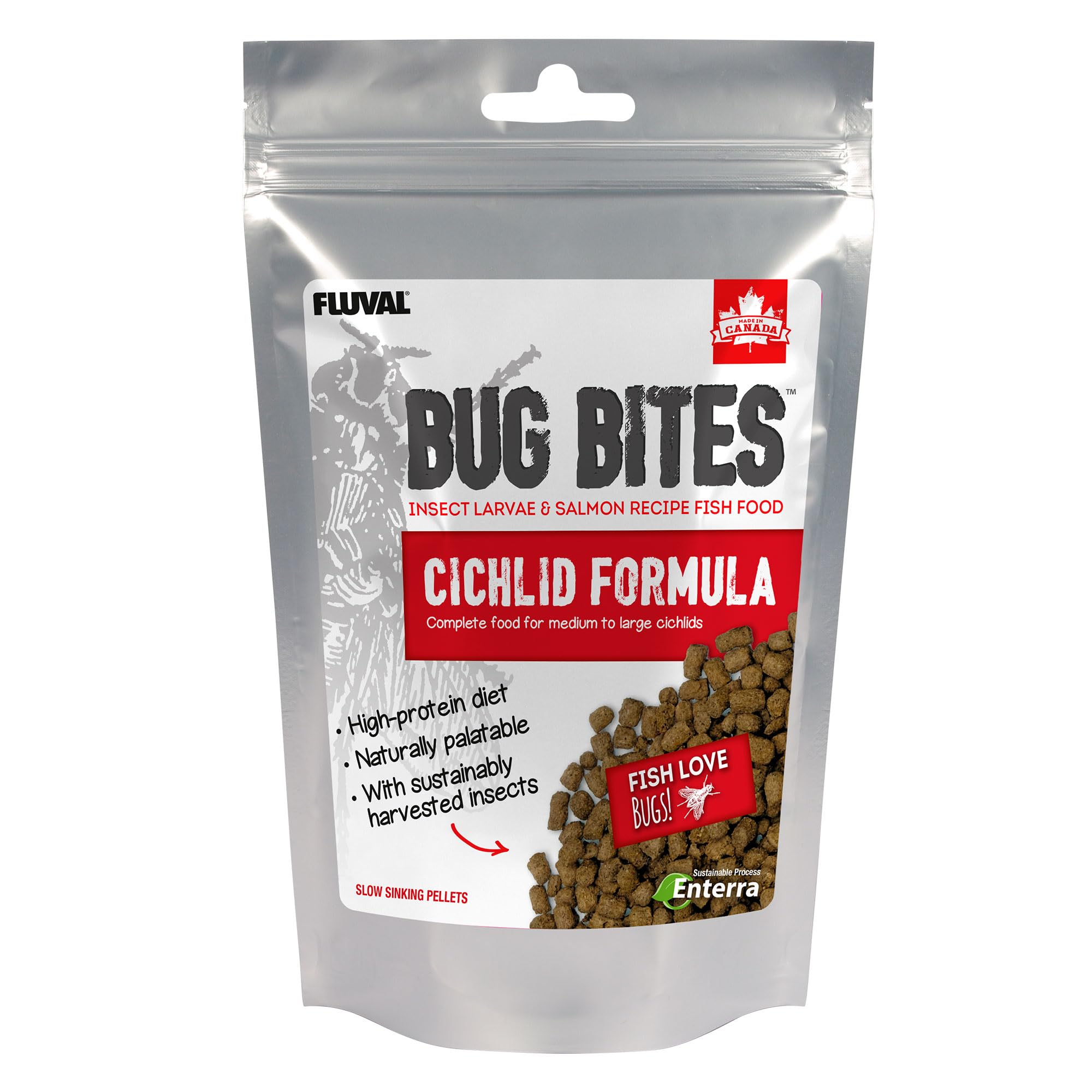 Fluval Bug Bites Cichlid pellets Fish Food, 100 g