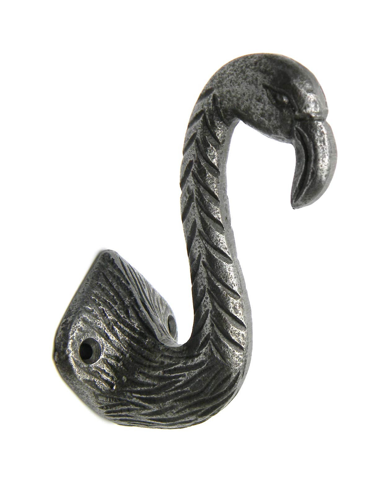 Cast Iron Flamingo Coat Hook - Pack of 2 Hooks