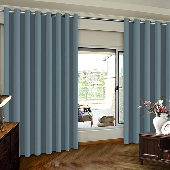 Extra Wide Premium Thermal Insulated Blackout Curtain Panel