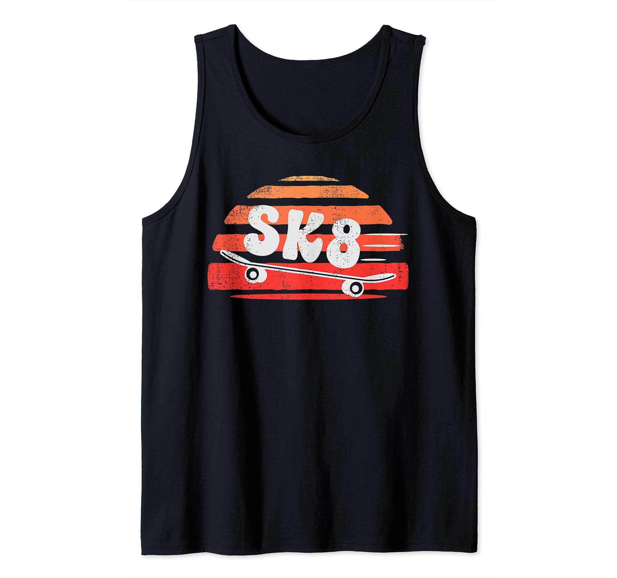 Skateboard Skate Retro Skateboarding Skateboarder Skater Tank Top