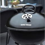 George Foreman Portable Charcoal BBQ Round Kettle 47.5 cm Grill with Wheel Stand view 4