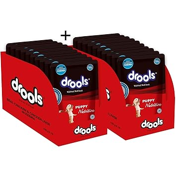 Drools Real Chicken and Chicken Liver Keema for Puppy- Pack of 20, 150g Each