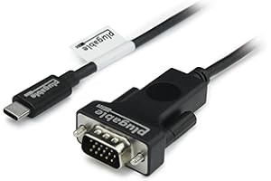 Plugable USB C to VGA Cable 6 Feet - Driverless Connect Thunderbolt 4, Thunderbolt 3, USB4, or USB-C Device to VGA Displays 1