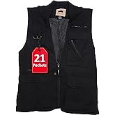 Humvee Utility Vest with 21 Pockets -Travel, Safari, Hunting, Camping, 100% Cotton, Tactical Jacket for Men & Women