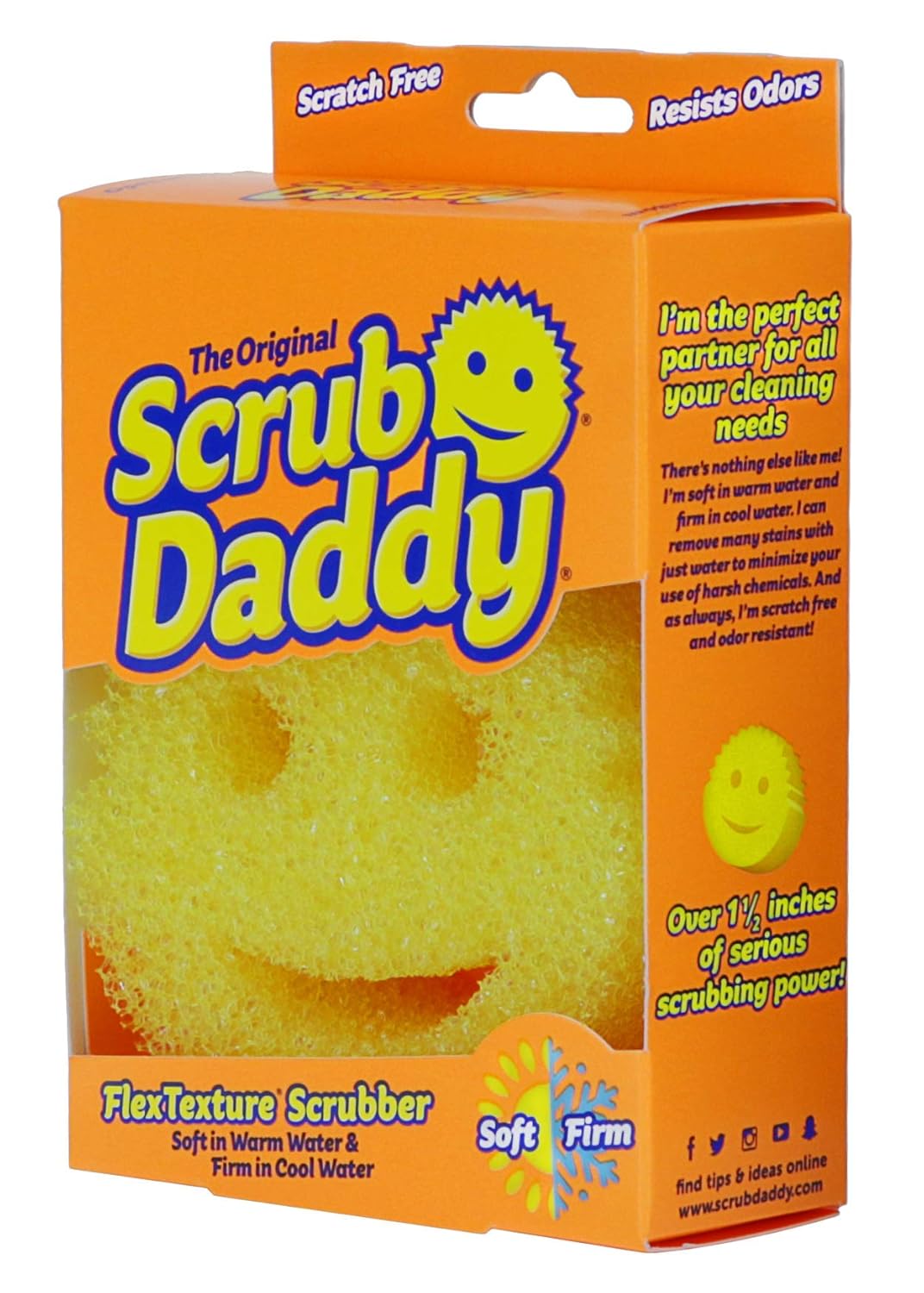 4ct Roll Multiuse Odor Resistant The Original Scrub Daddy Soft in Warm