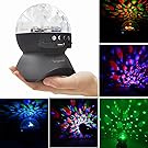 Erligpowht DJ Disco Ball Lights for Parties Rotating Magic Effect LED Stage Light with Wireless Bluetooth Speaker Mini Card Slot
