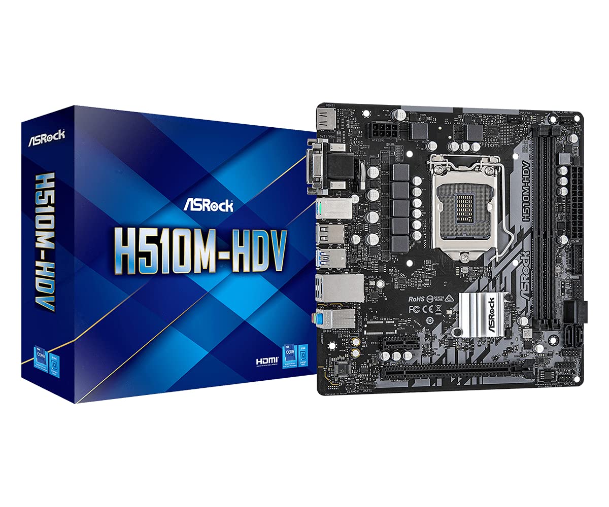 ASRock MB Intel 1200 H510M-HDV | 90-MXBG20-A0UAYZ