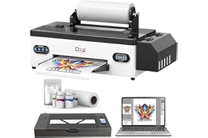 DXZ DTF Printer A3 L1800 Transfer Printing Machine T-Shirt Direct to Film with Dual White Ink System 2880 DPI for Diversed Fa