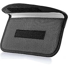 Signal Blocking Bag, ONEVER GPS RFID Faraday Bag Shield Cage Pouch Wallet Phone Case for Cell Phone Privacy Protection and Ca