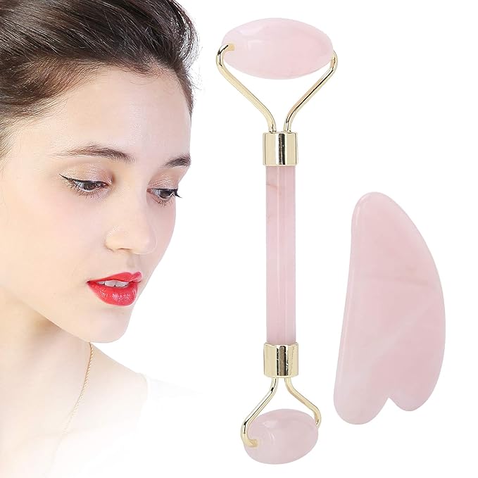 Face Massager, Beauty Set Gua Sha Board Facial Roller Facial Tightening