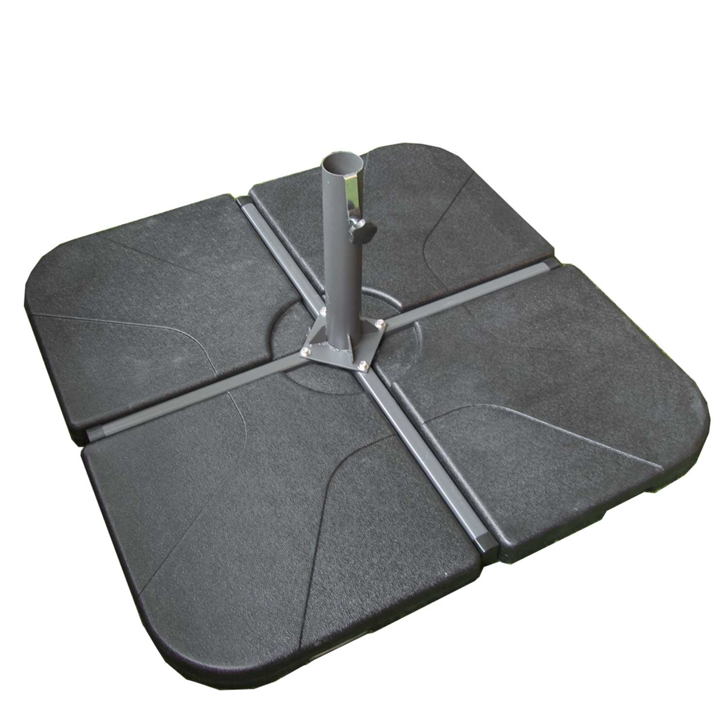 Base de Parasol para jardín de 108 Kg Compuesto de 4 losetas en Color