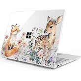 Mektron Printed Case for 2025 Microsoft Surface Laptop Windows 11 Copilot+ PC Surface Laptop 13 inch Touchscreen Display Cover Fits Model 2095, Fox and Deer
