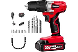 AVID POWER Cordless Drill Set, 20V MAX Electric Battery Power Drill/Driver Kit with Battery and Charger, 3/8-Inch Keyless Chu