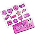 Y2K 3D Stickers for Phone Case Aesthetic — Puffy Cell Phone Stickers for Back of Phone — 3D Puffy Stickers for Adults, Girl Small Stickers for Phone Case