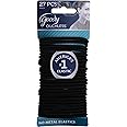 Goody Ouchless Elastic Thick, Black, 27 Count (Pack of 2)