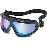 Gateway Safety Wheelz Googles de seguridad cómodos y con estilo., lente azul espejo, 1