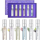 Roseye 6pcs Fashion Capital Perfume Samples Set,Travel Size Mini Perfume with Scent Cards, Inspired by American Fashion Icons, Perfume Discovery Set Holiday & Birthday Gift Idea