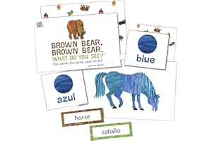 World of Eric Carle Spanish Flash Cards for Ages 3+, Bilingual English and Spanish Flash Cards for Kids with Color word Cards, Preschool and Kindergarten Spanish Flash Cards