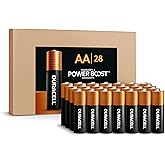 Duracell Coppertop AA Alkaline Batteries with POWER BOOST Ingredients, 28 Count, Long-Lasting Alkaline in Re-closable Pack fo