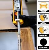 Sika 522 Caravan Motor Home Adhesive Sealant Cartridge Black 300ml Weather UV view 2