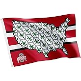 Desert Cactus Ohio State University OSU Flag - 3 x 5 Feet Buckeyes Banner, Indoor/Outdoor Durable Fabric, 100% Polyester Design (Style B)