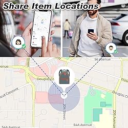 YAOTE Air Tracker Tags 4 Pack Luggage Tracker Works