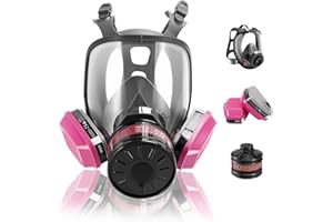 Yingorrs Gas Mask Survival Nuclear and Chemical, Respirator with Filters for Asbestos, Fume, Resin, Painting and Dust