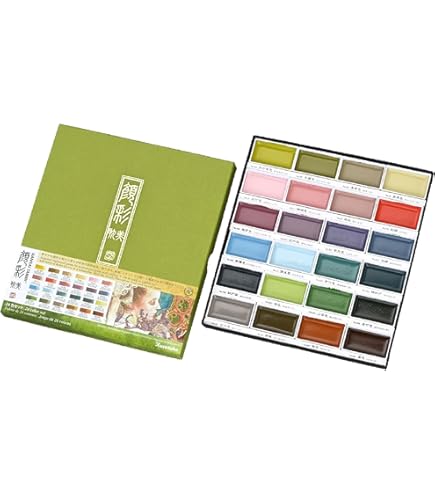 Amazon.com: Kuretake Zig Gansai Tambi 12-Color Painting Set