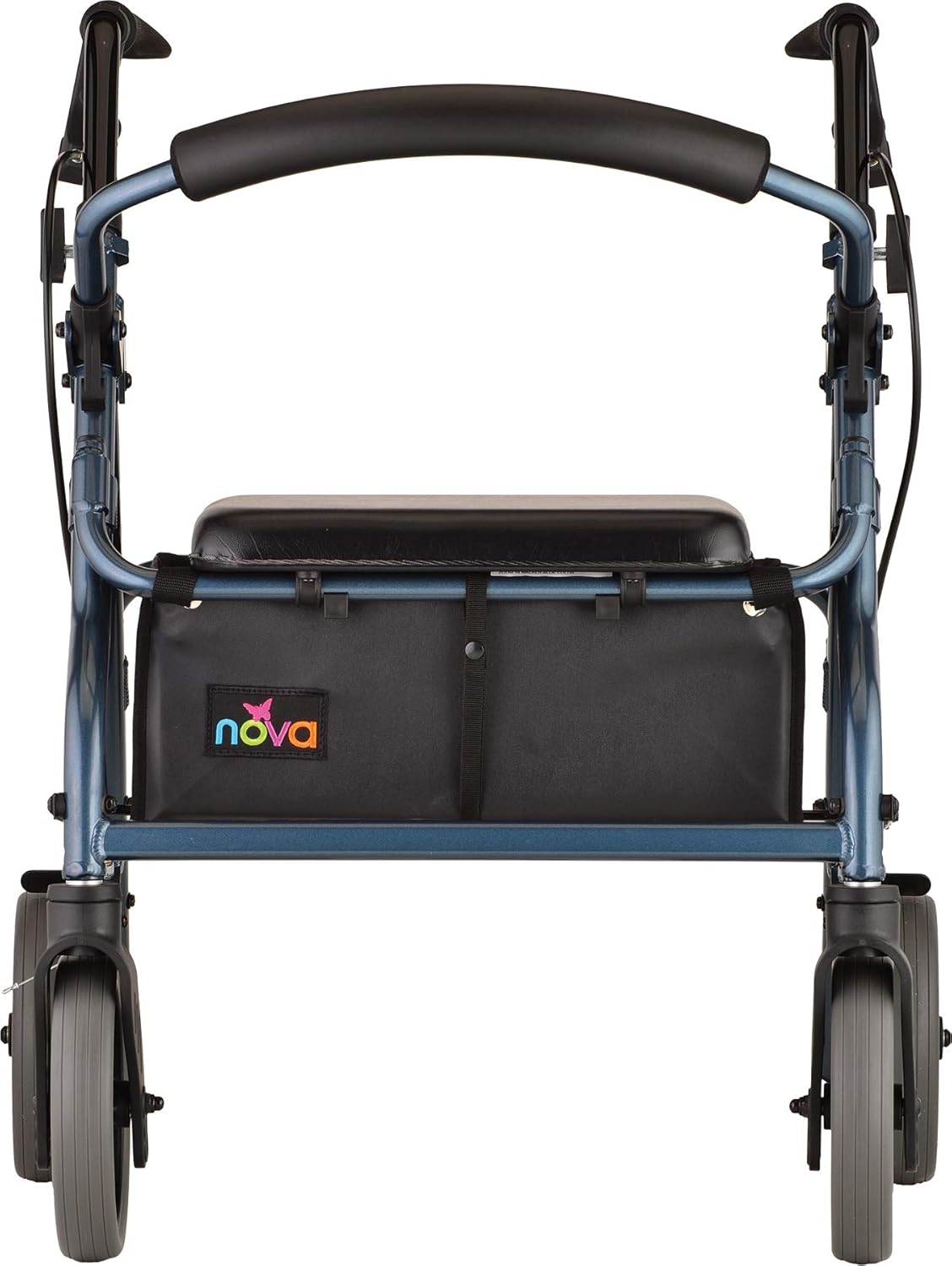NOVA Zoom Rollator Walker with 18” Seat Height, Blue: Health & Personal Care