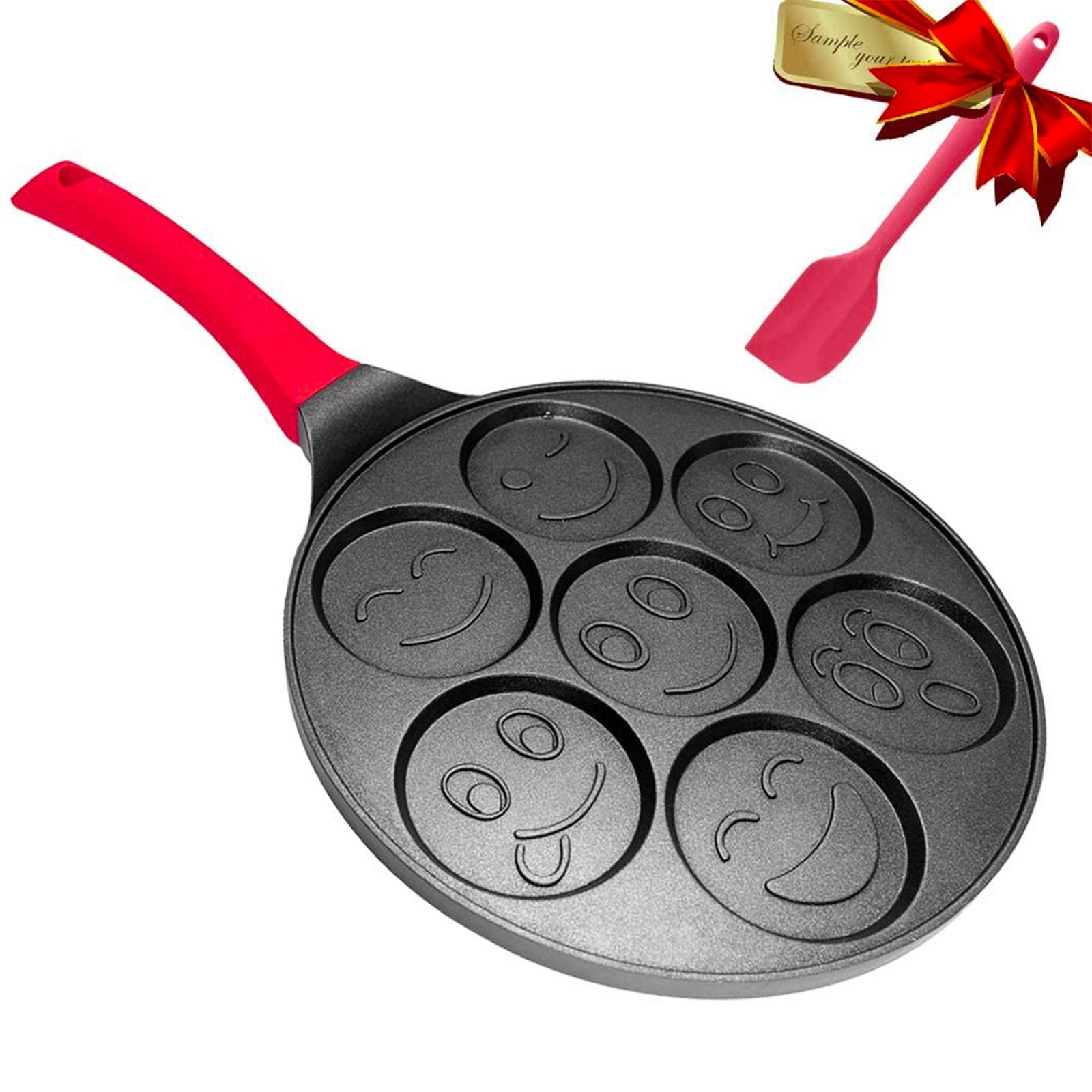 Pancake Pan - Pancake Griddle Shapes - Nonstick Silver Dollar Breakfast Pancake Pan Nonstick 7 Mold Pancake,DAYOOH