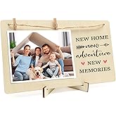 iMEYDNGF Family Picture Frame Best Housewarming Gifts New Home for Women Men Couple New Home Owner Wooden 4x6 Photo Frame Keepsake House Warming Gifts for Newly Wed Couples Newlyweds Desk Table Decor