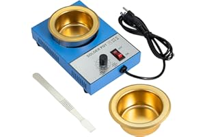 Ouwinway solder pot 250W 110V With 2 Pots for Electrical Soldering Suitable for Various Metals(0°C~450°C)