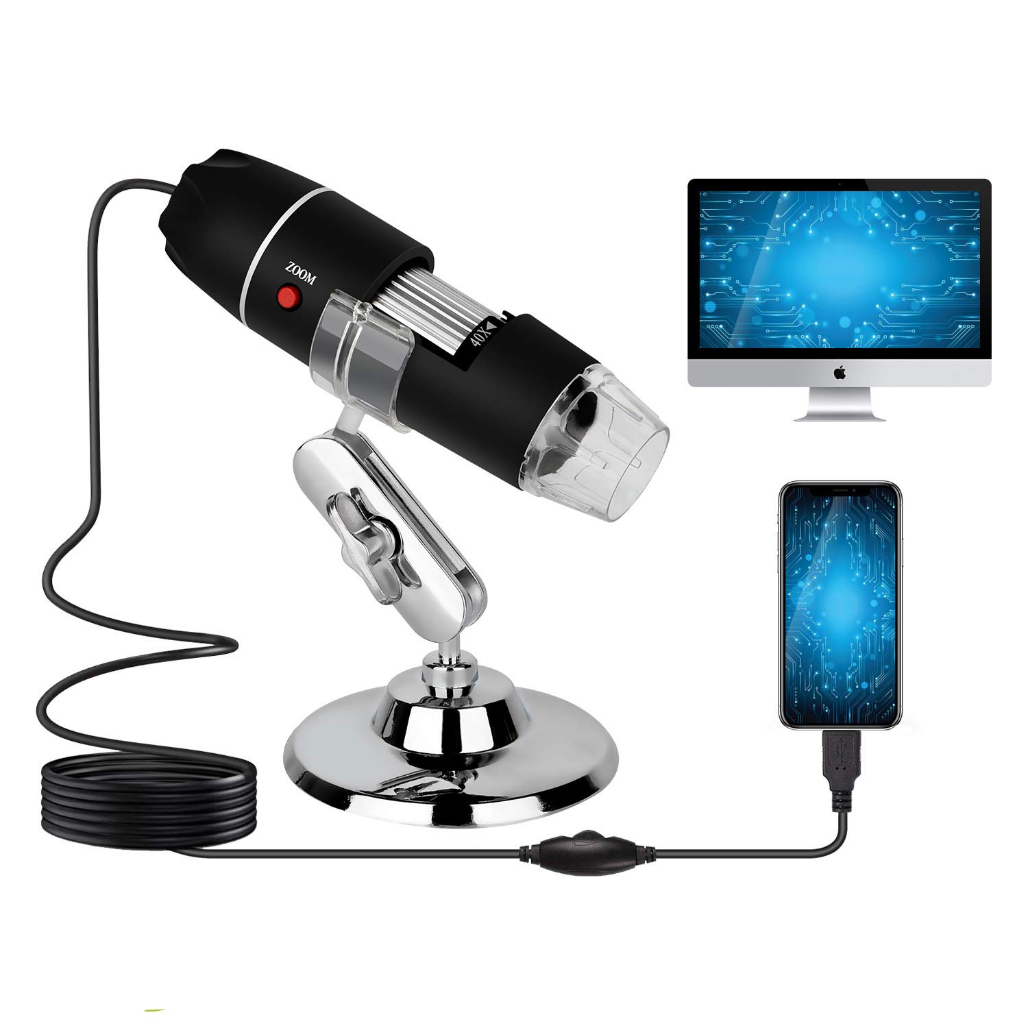 Buy Microware USB Digital Microscope, 40X to 1000X Magnification