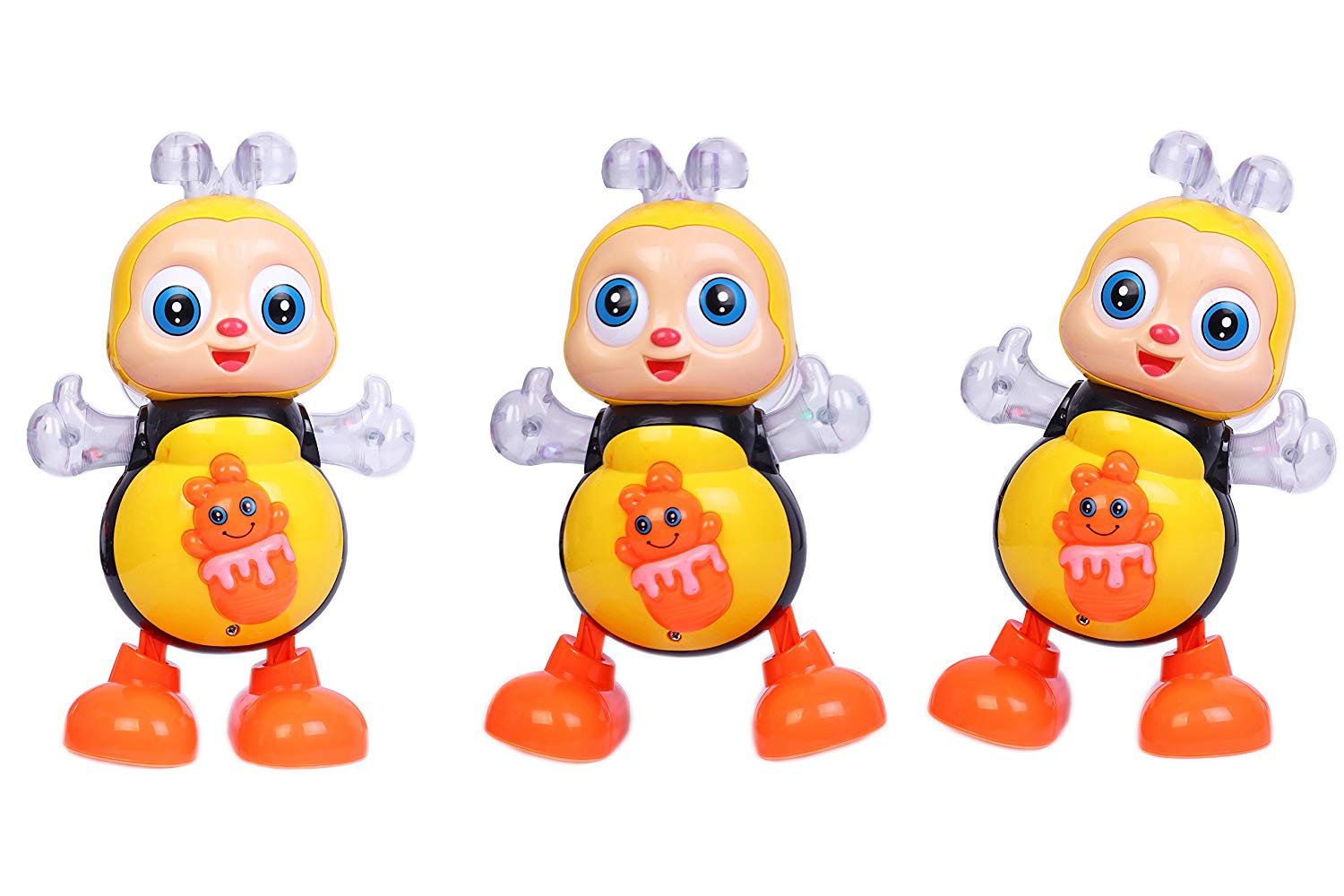 happy bee dancing swing