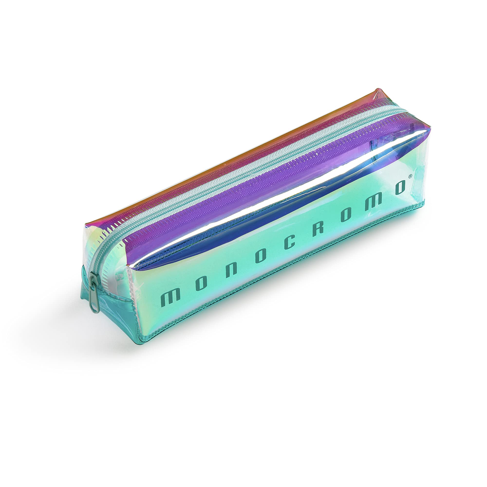 Pigna, Iridescent Pencil Case, 19.5 x 5 x 5 cm, Transparent Green, Individually Wrapped