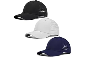 RNFENQS 3 Pack Quick Dry Trucker Hat Mesh Golf Baseball Cap for Outdoor Sports Workouts Men Women