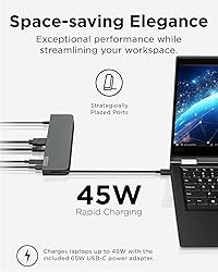 Lenovo USB-C Mini Dock, 7-in-1 Portable Dock with