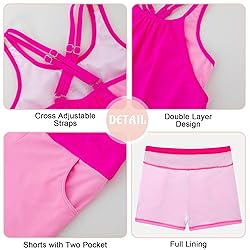 Tankini with Shorts 8-10 Tween Girls Bathing Suits