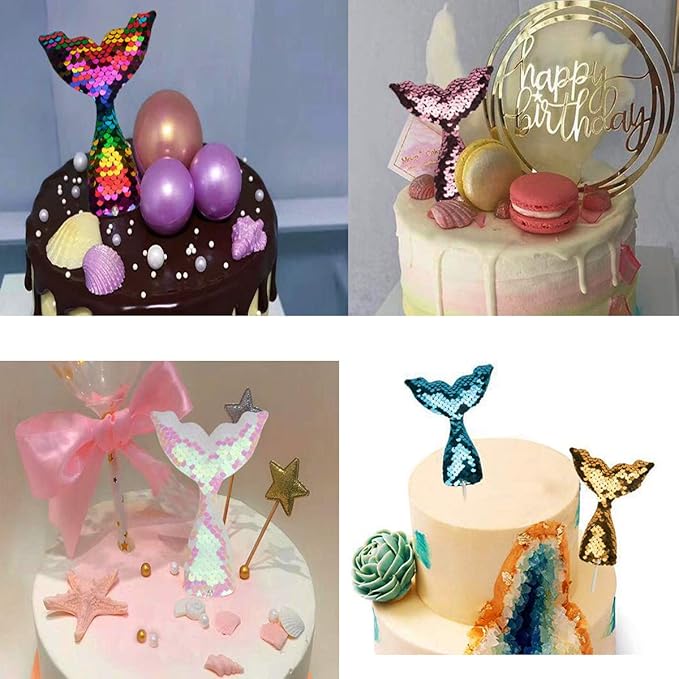 Anneweidinger Com Mkuhbg Sirene Cake Topper Queue De Sirene Cake Topper Queue De Sirene Party Cake Toppers Ocean Cake Decoration Sirene Cake Topper Pour Le Gateau Danniversaire Des Enfants 44 Pieces Ustensiles A