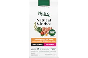 Nutro Natural Choice Small Breed Dog Food Dry, Chicken & Brown Rice Recipe, 5 lb. Bag