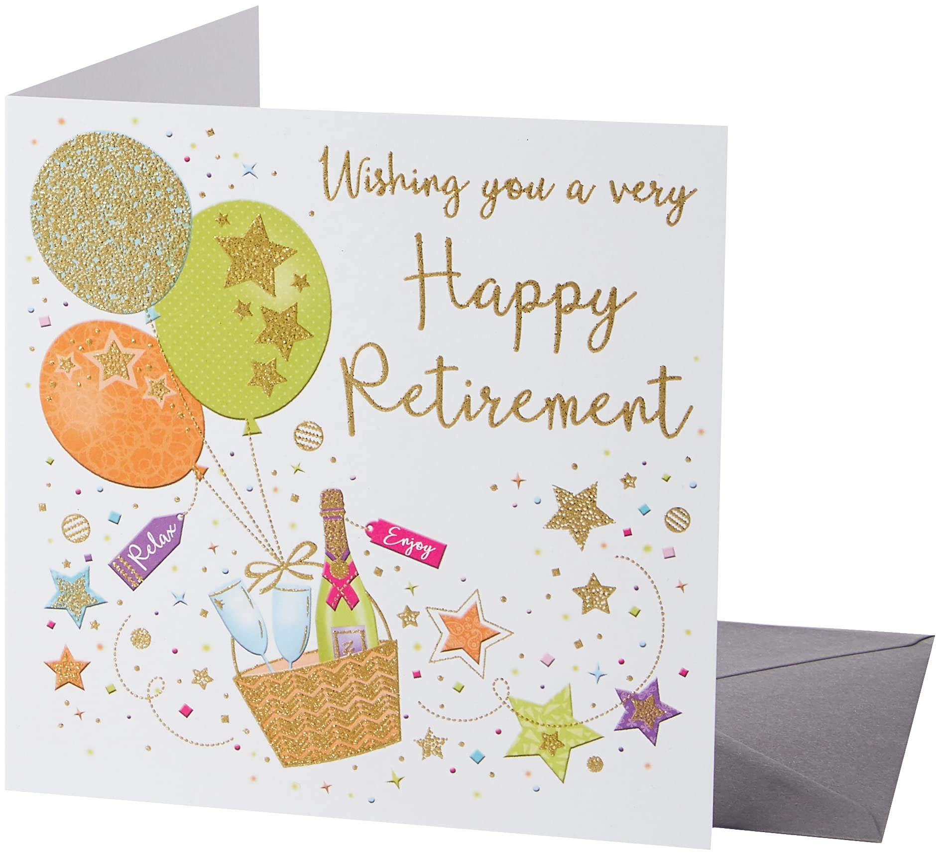 Piccadilly Greetings Occasions Card Retirement - 138 mm sq inches - ZIZI Cards